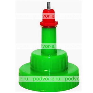 Поилка для кроликов ниппельная под бутылки 0,5-5 л (пластик)
