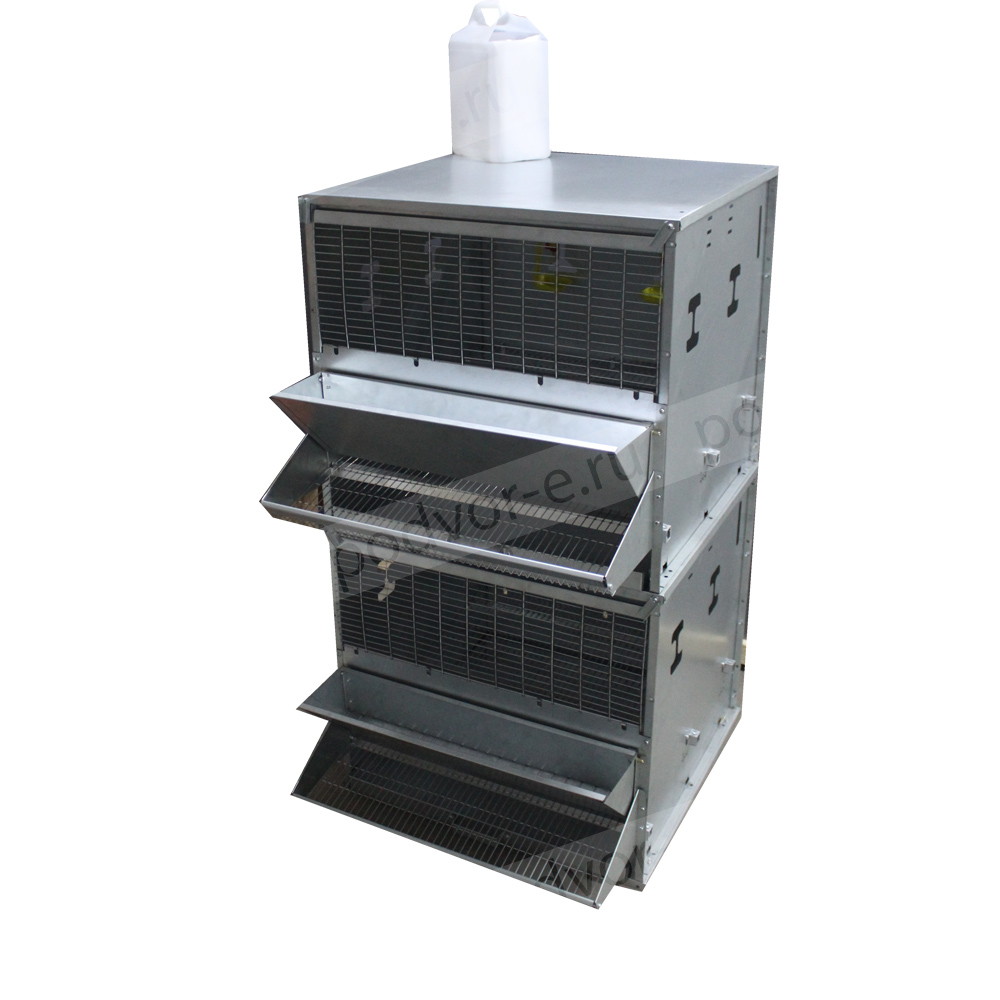 Клетка для кур-несушек до 10 голов Вятка 2 яруса