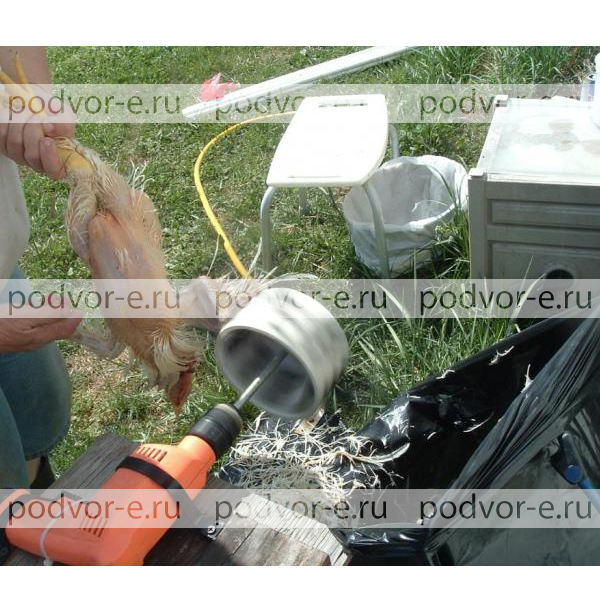 Перосъемная насадка для бройлеров