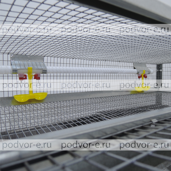 Поилка ниппельная двойная с каплеуловителем