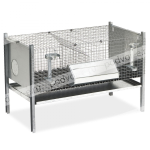Клетка для кроликов двухсекционная для отлучения