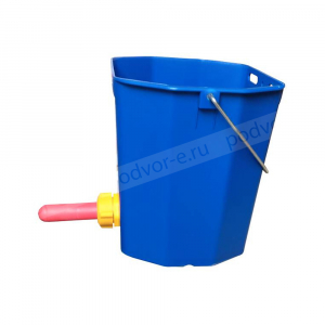 Ведро 10 л для поения телят с соской и клапаном