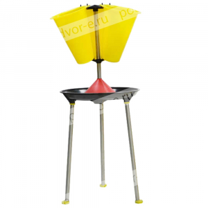 Установка-карусель со стойкой для убоя кур на 3 конуса