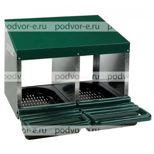 Гнездо для кур несушек 2 секции